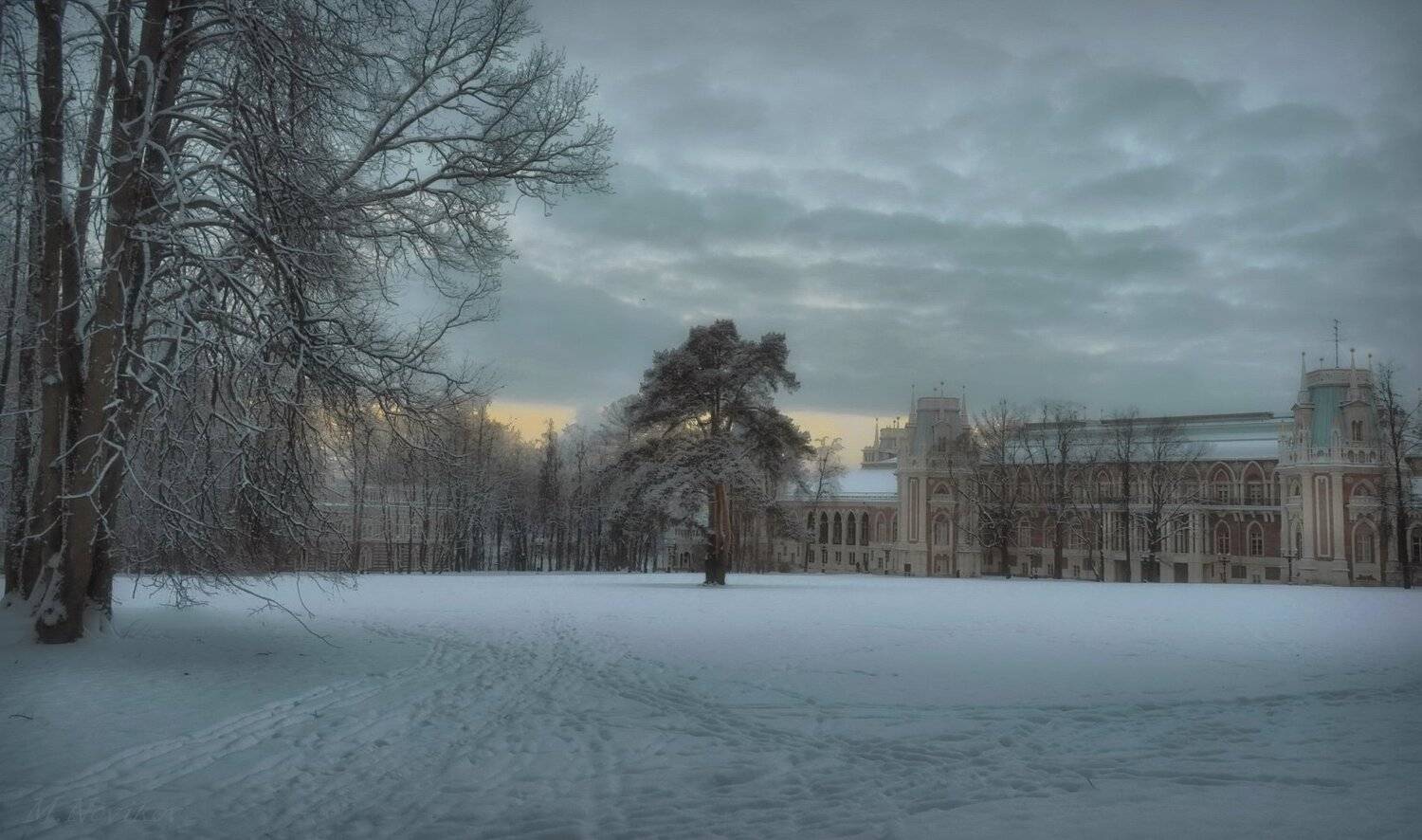 Mikhail Novikov , Архитектура ,пейзаж , зима , , Михаил Новиков