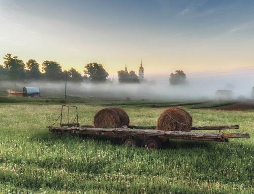 романтика сельского пейзажа