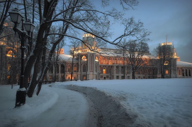 Mikhail Novikov , Архитектура ,пейзаж , зима ,  Зимнее утро  фото превью