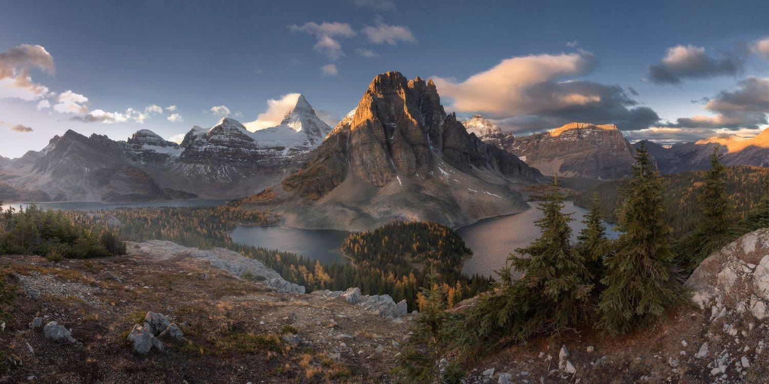 assiniboine, sunrise, Evgeny Chertov