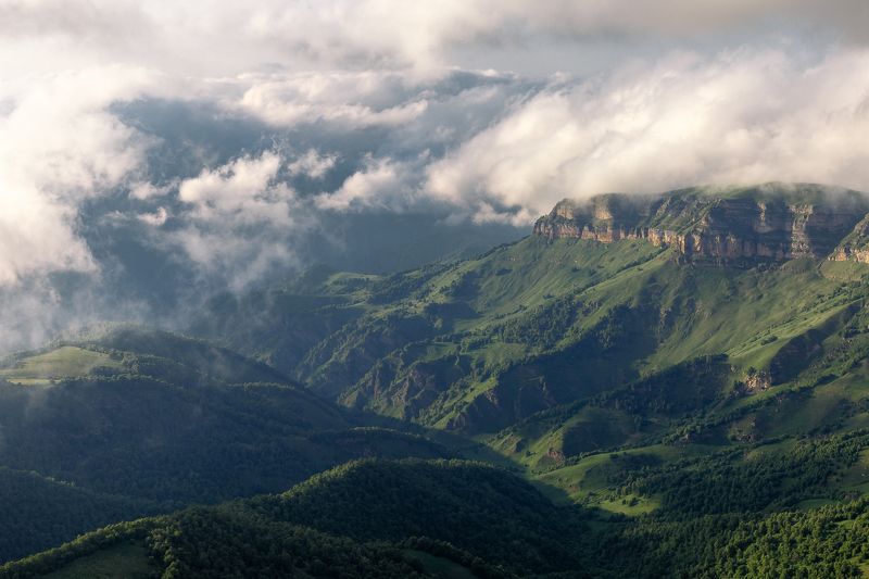 кавказ, приэльбрусье Ландшафты Приэльбрусья фото превью