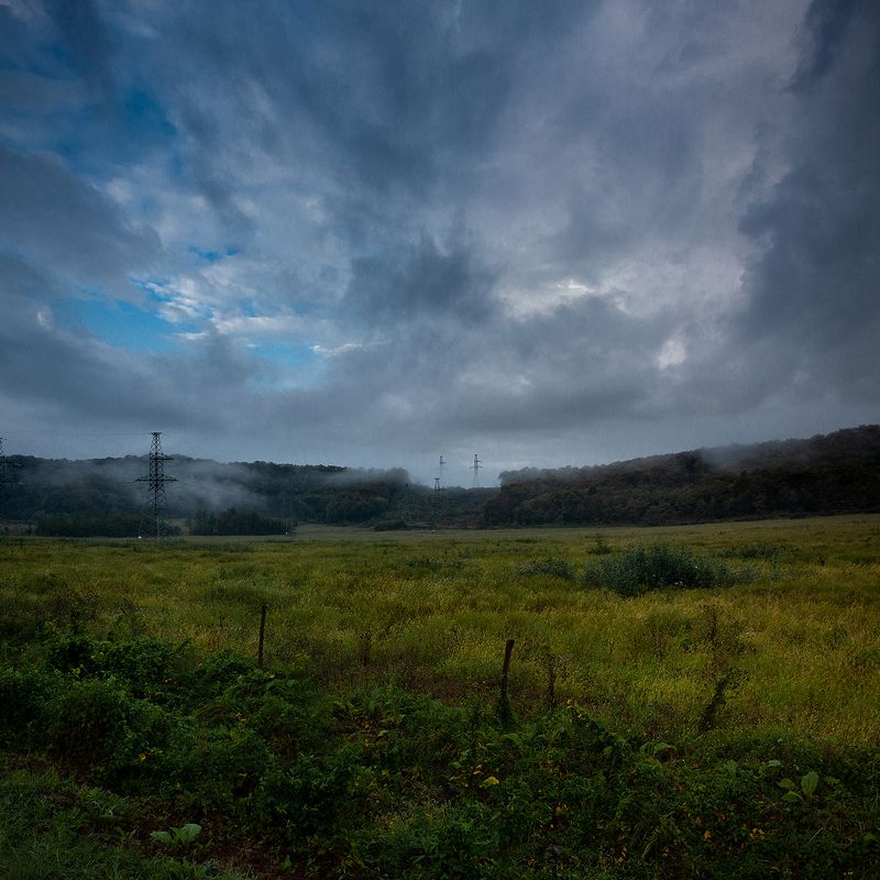 morning rain утро дождь sky небо  фото превью