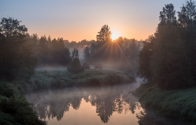 новгородская область, Первые лучи фото превью