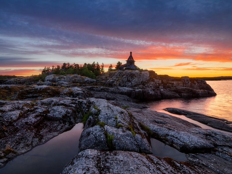 церковь без крестов. ладожские шхеры фото превью