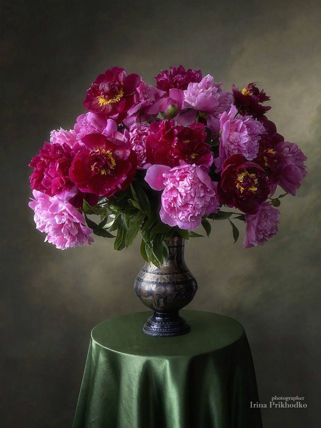 натюрморт, цветы, пионы, букет. винтажный, Ирина Приходько