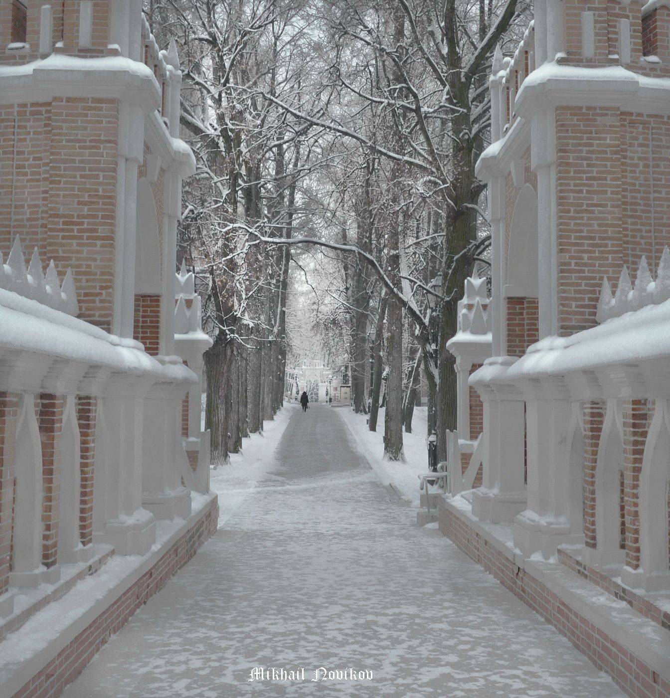 Mikhail Novikov , Архитектура ,пейзаж , зима , , Михаил Новиков