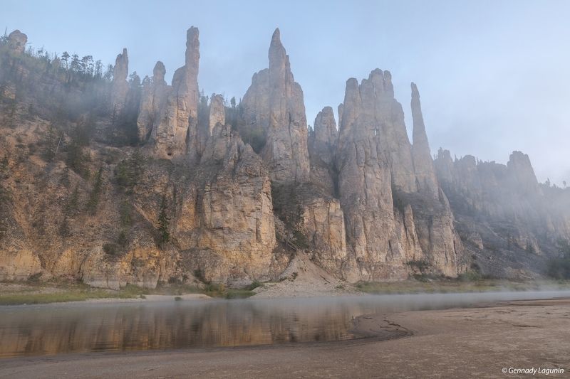 река, скалы, river, rocks Made in Yakutia фото превью