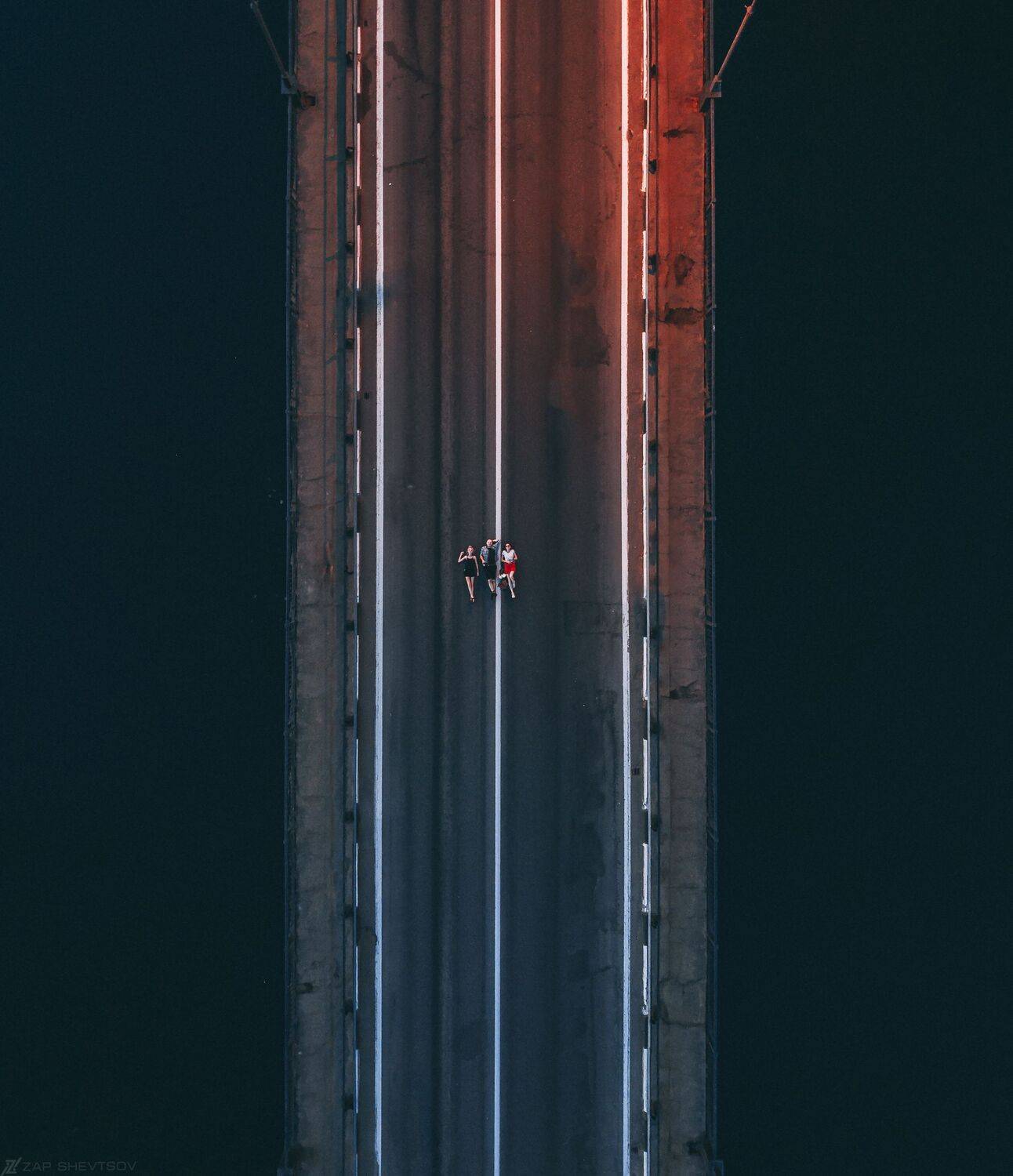 мост, дорога, сверху, с дрона, ярко, необычное, креативное, вода, bridge, Сергей Шевцов, Zap Shevtsov, wow, креативное фото, Sergey Shevtsov