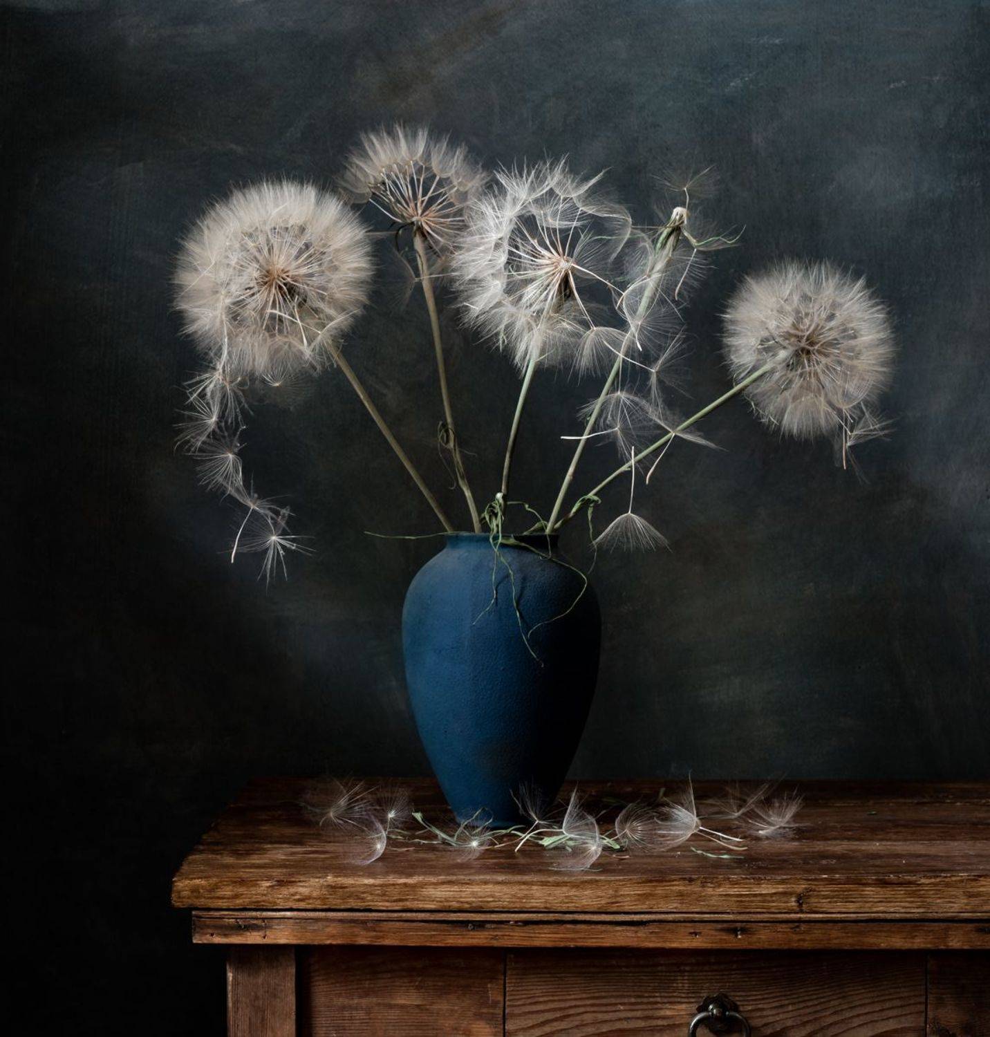 натюрморт, цветы, одуванчики, Оля