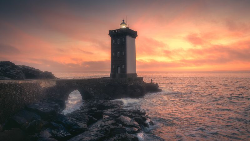france, fishing, lighthouse, sunset, beautiful The most beautiful fishing spot in the world... фото превью
