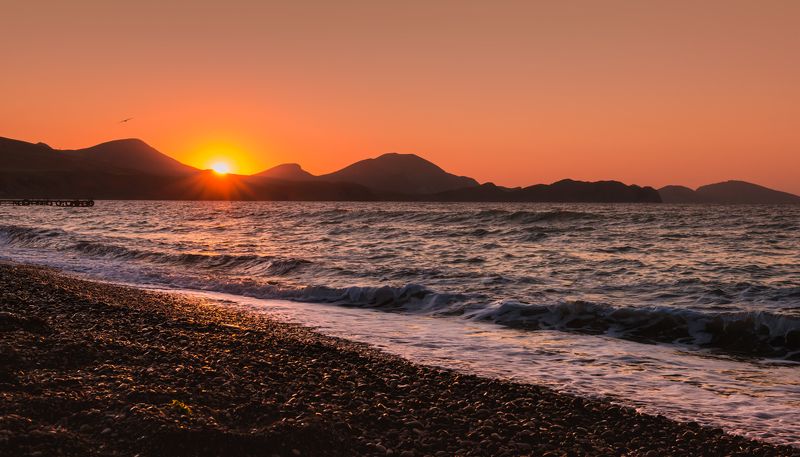 лето август море рассвет И пусть весь мир подождёт... фото превью