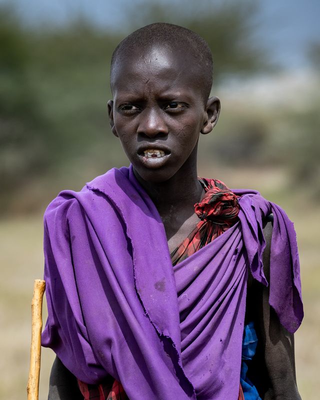 Młody Masaj z Tanzanii фото превью