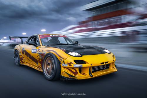 Drift car Mazda RX-7