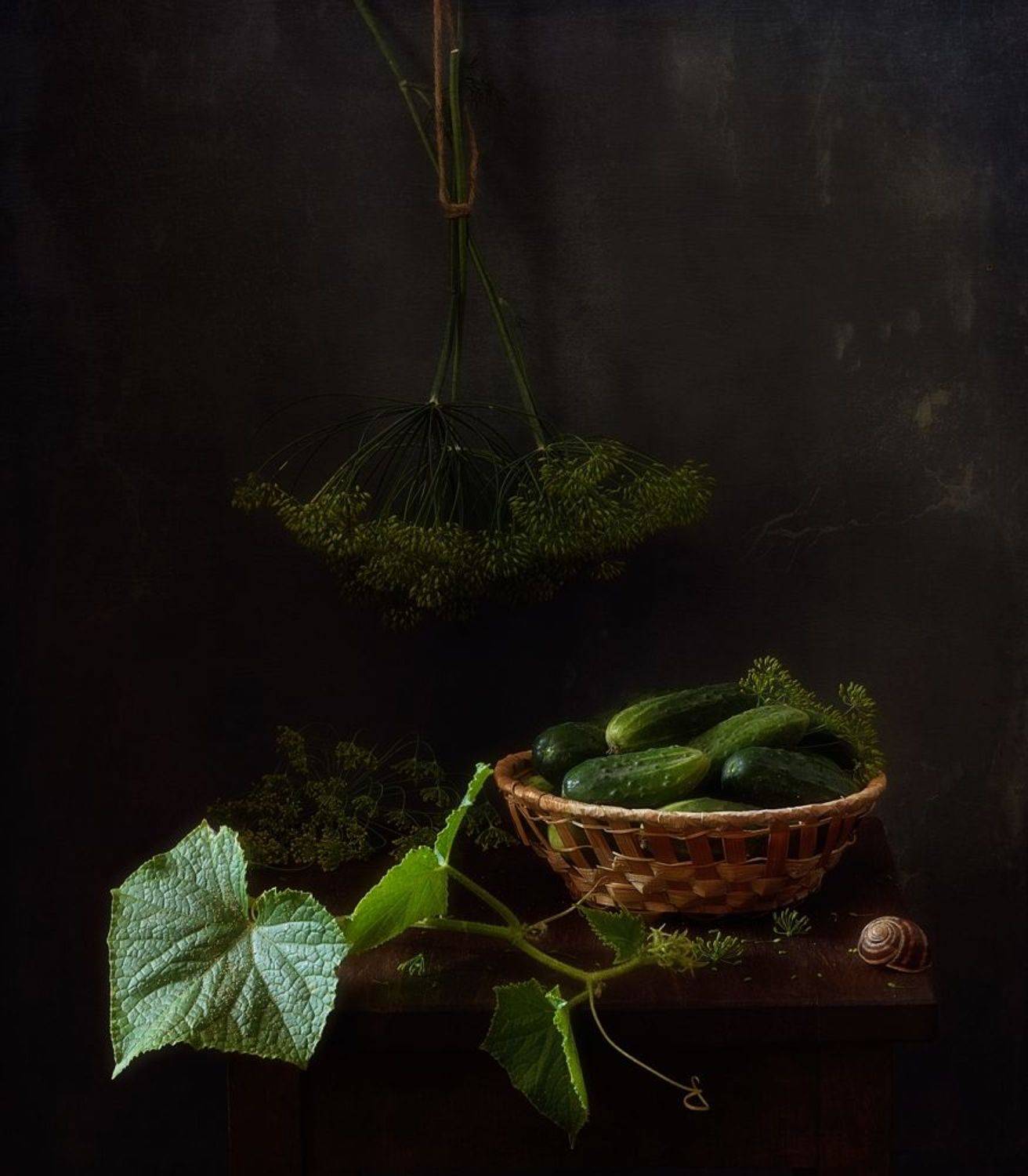 натюрморт,лето,огурцы,укроп, Наталия К