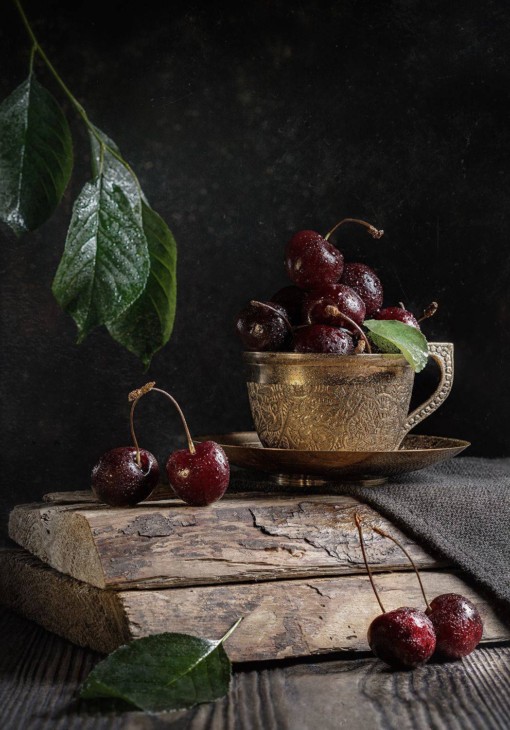 черешня, вишня, cherry, ягоды, лето, натюрморт, чашка,, ЯR Ольга