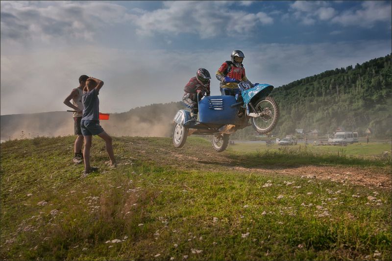 Мотофото, мотогонка  Пробный заезд фото превью