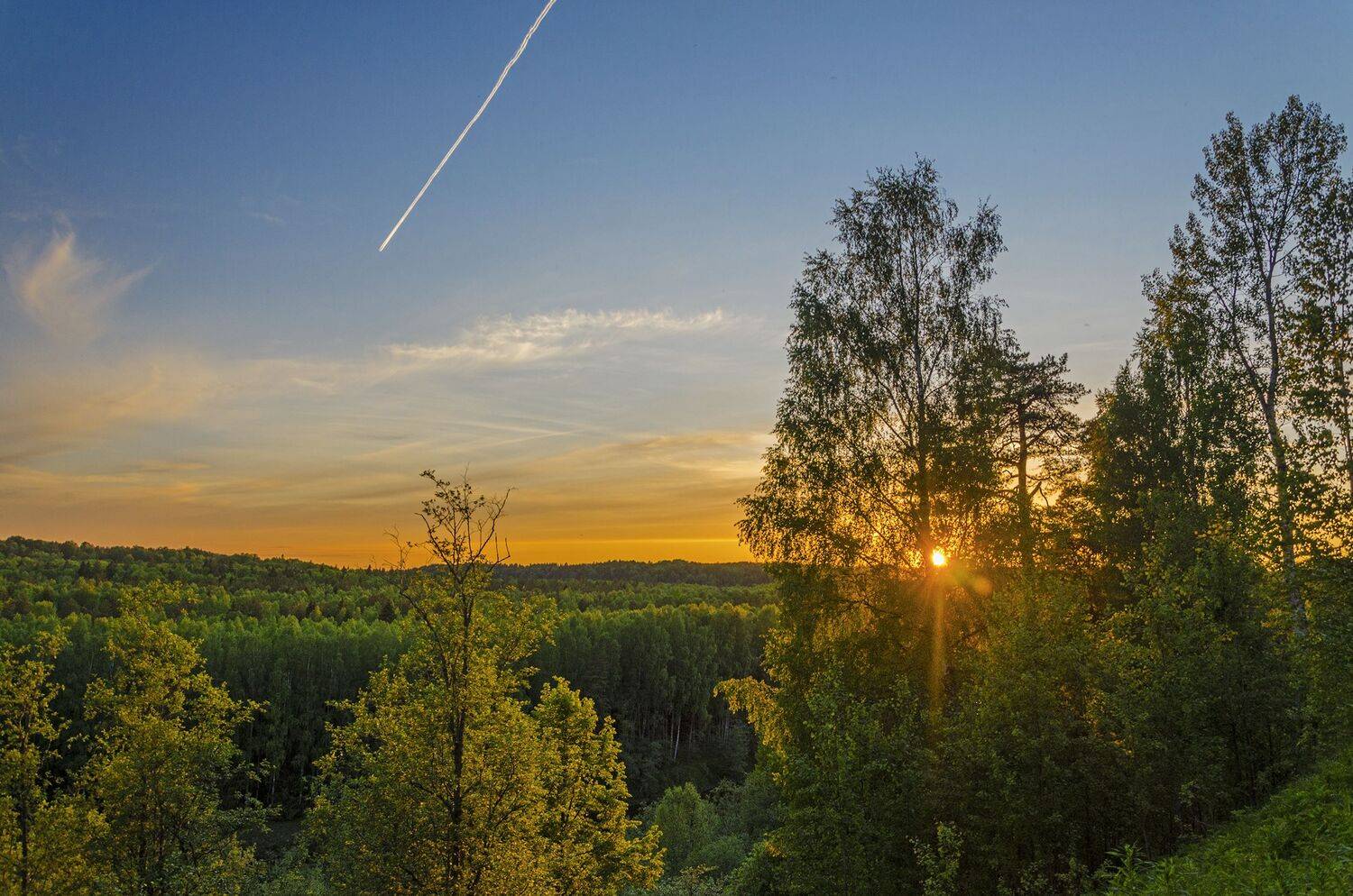 утро пейзаж облака, Александр Березуцкий
