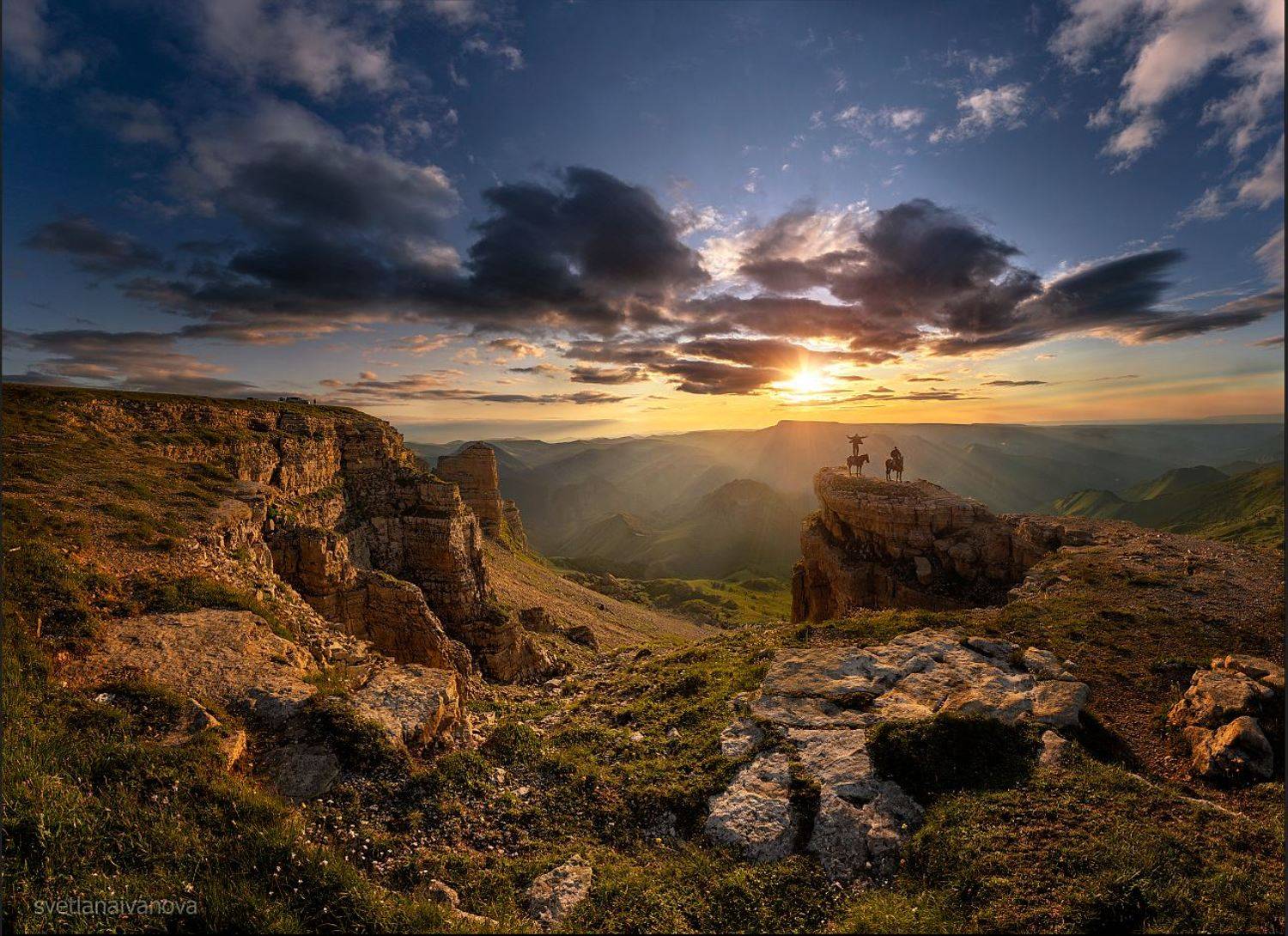 бермамыт, закат, горы, кавказ, эльбрус, Светлана Иванова