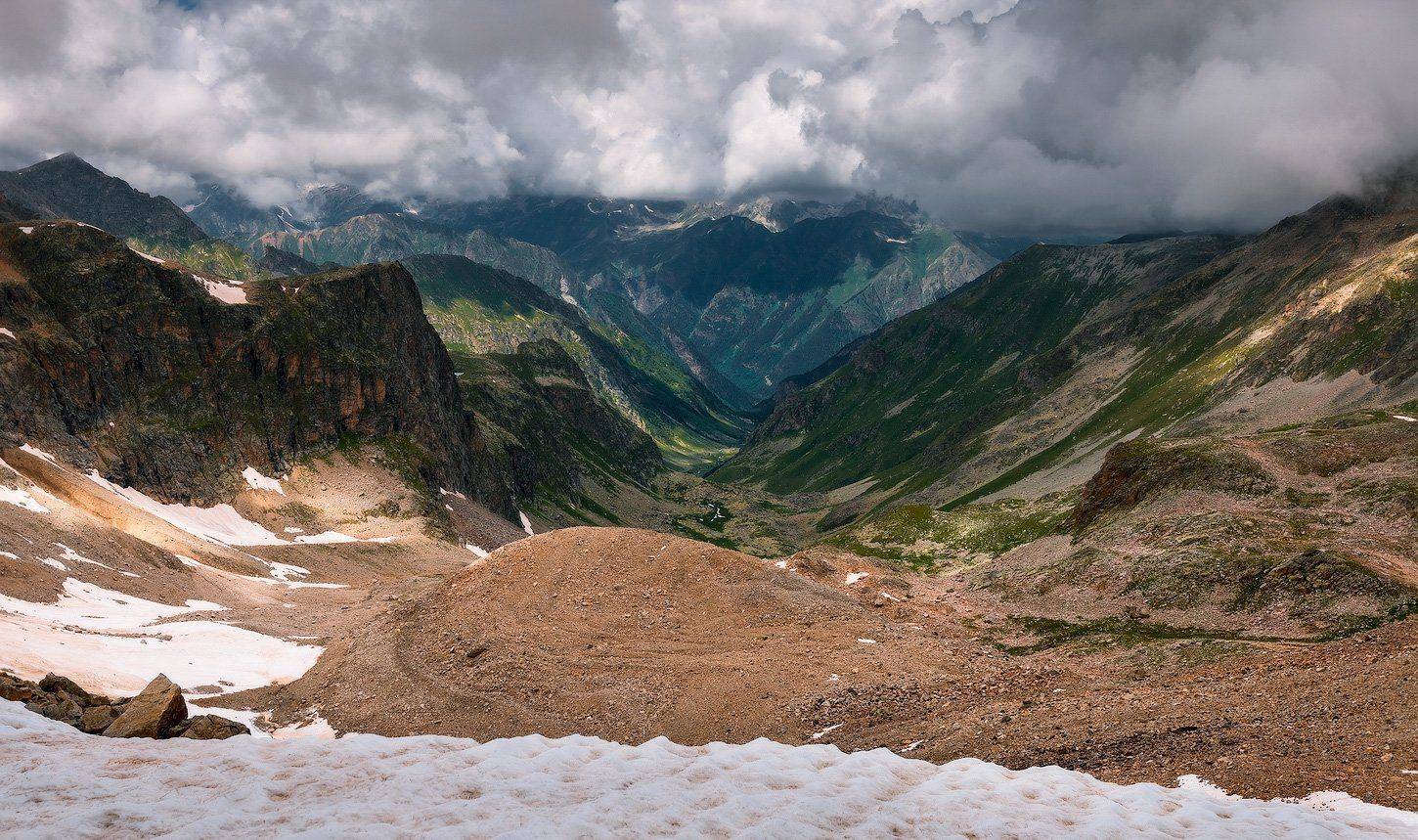 Горы, Джалпакол, Облака, Природа, Олег