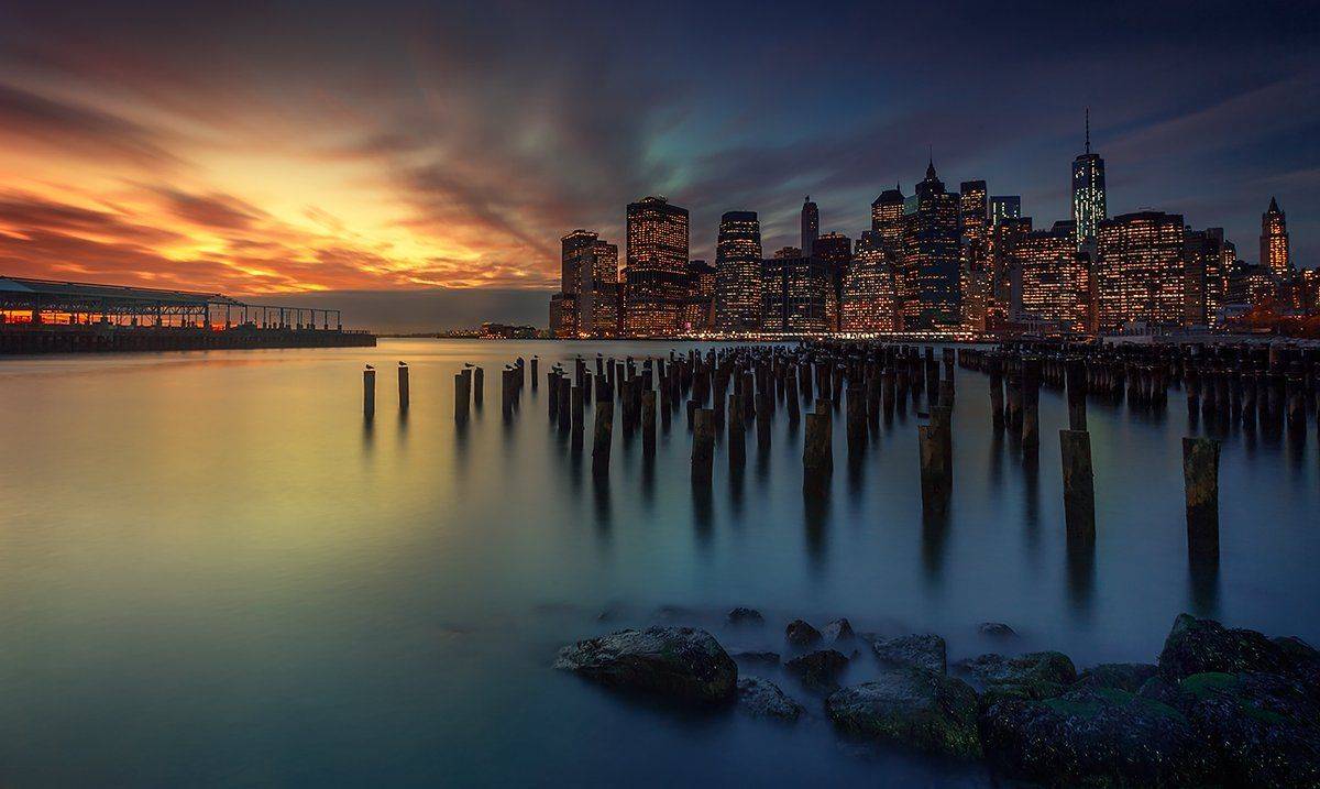 Arhitecture, Clouds, Hudson, Manhatten, New york, Sky, Skylines, Alexandru Popovschi