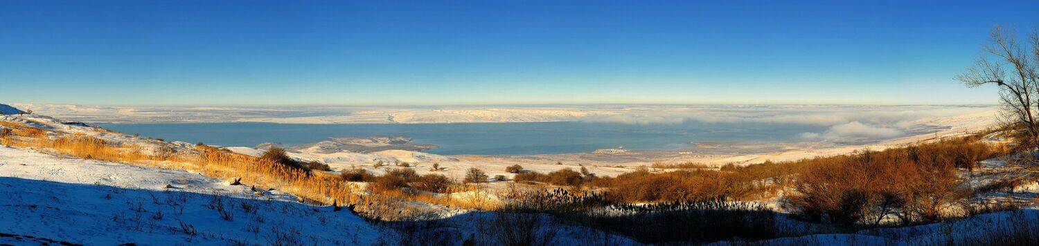 сенгилей, озеро, зима, утро, панорама, Serj Master