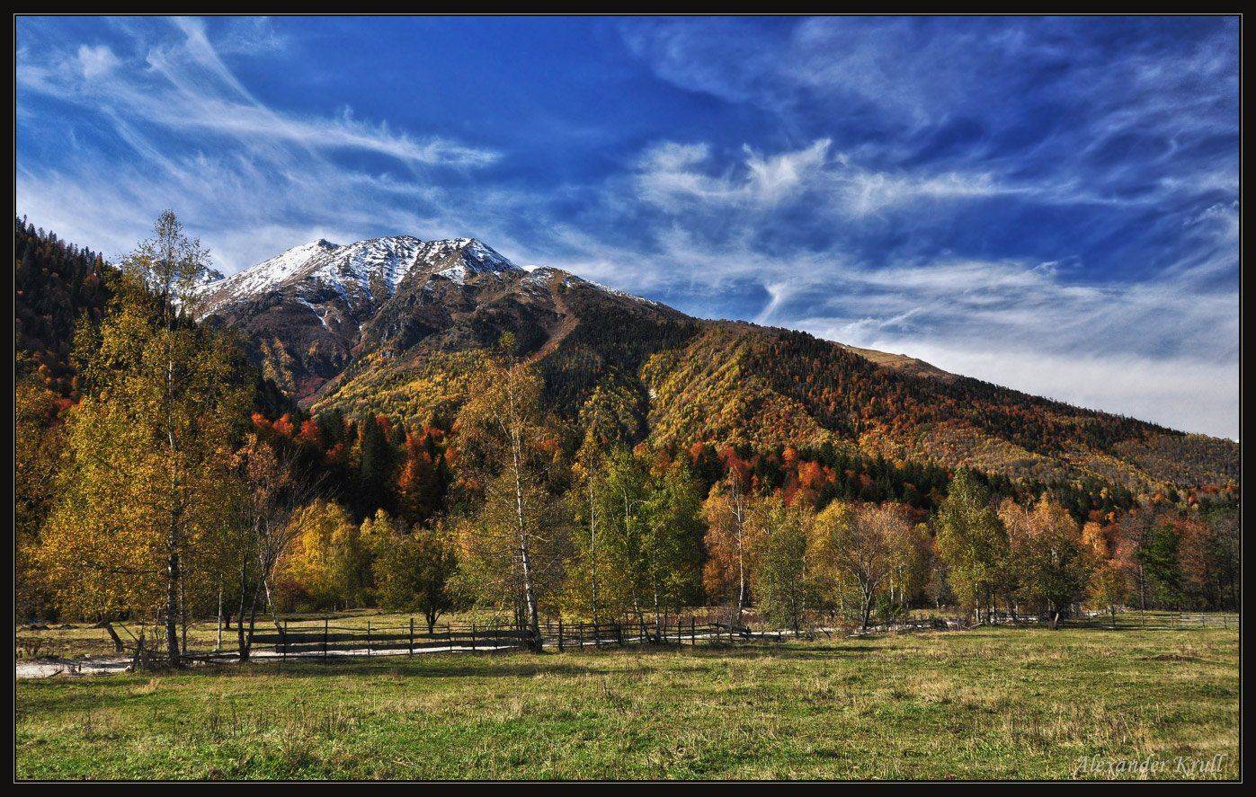 кавказ, кчр, горы, осень, Александр Круль