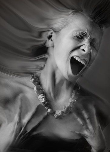 портрет в стиле арт-шок