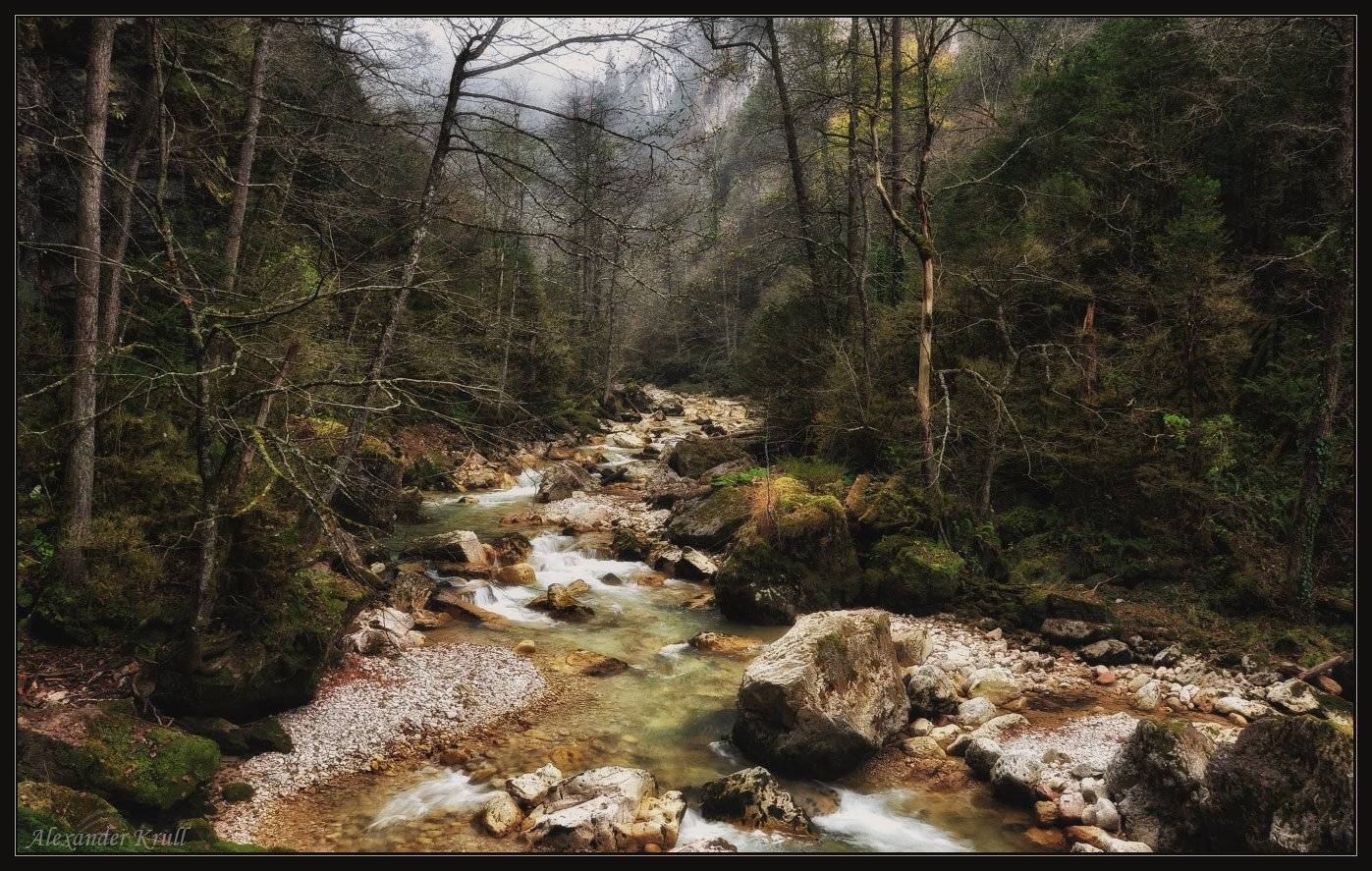 курджипс, река, осень, Александр Круль