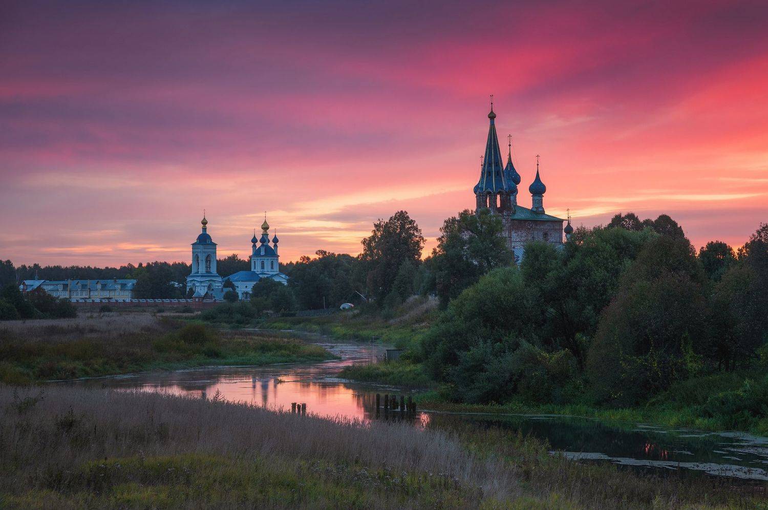 рассвет, дунилово, утро, храм, Виталий Левыкин