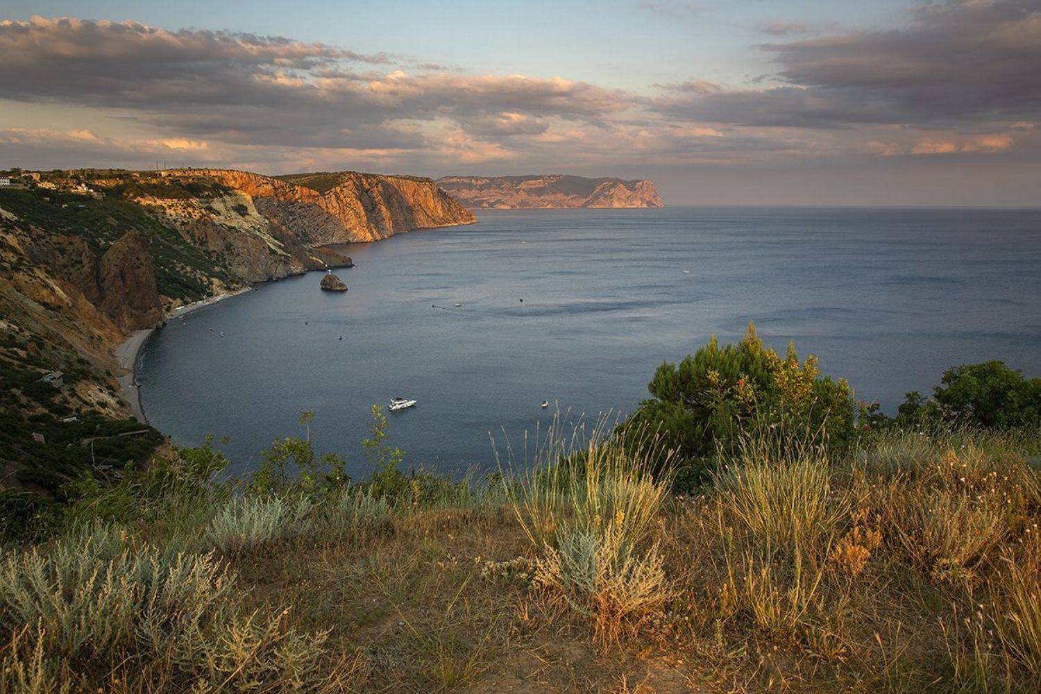 крым, мыс фиолент, пейзаж, море, вечер, лето,, Сергей Шульга