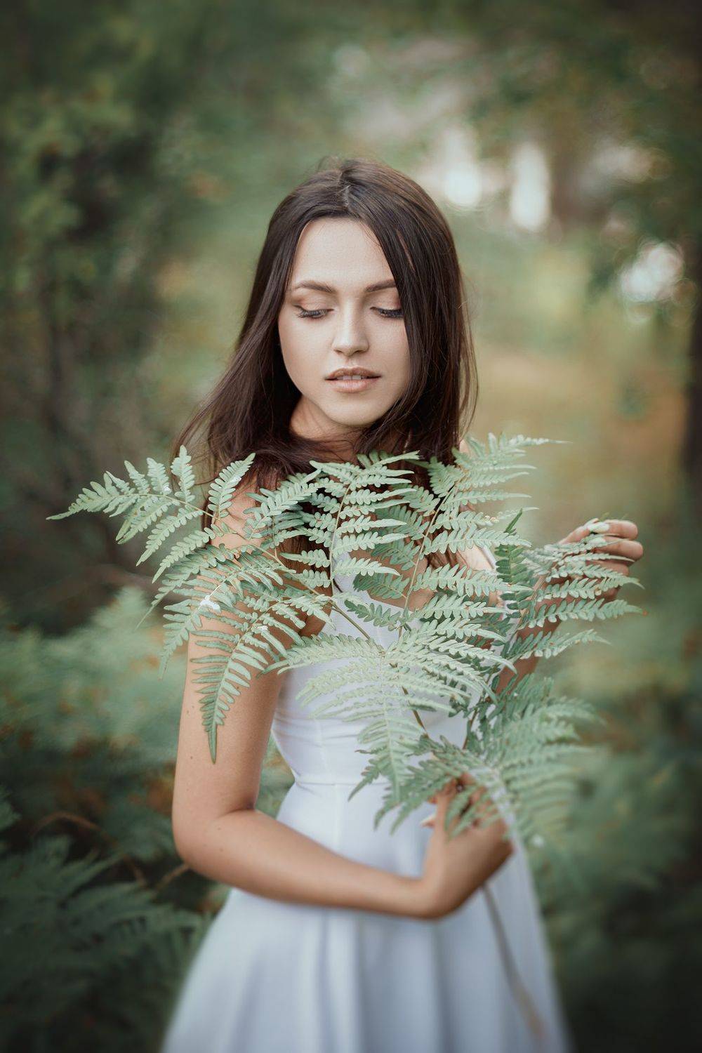 портрет, девушка, лето, лес, папоротник, прогулка, вдохновение, нежность, украина, коростышев, киричанка, фотограф чорный,, Александр Чорный