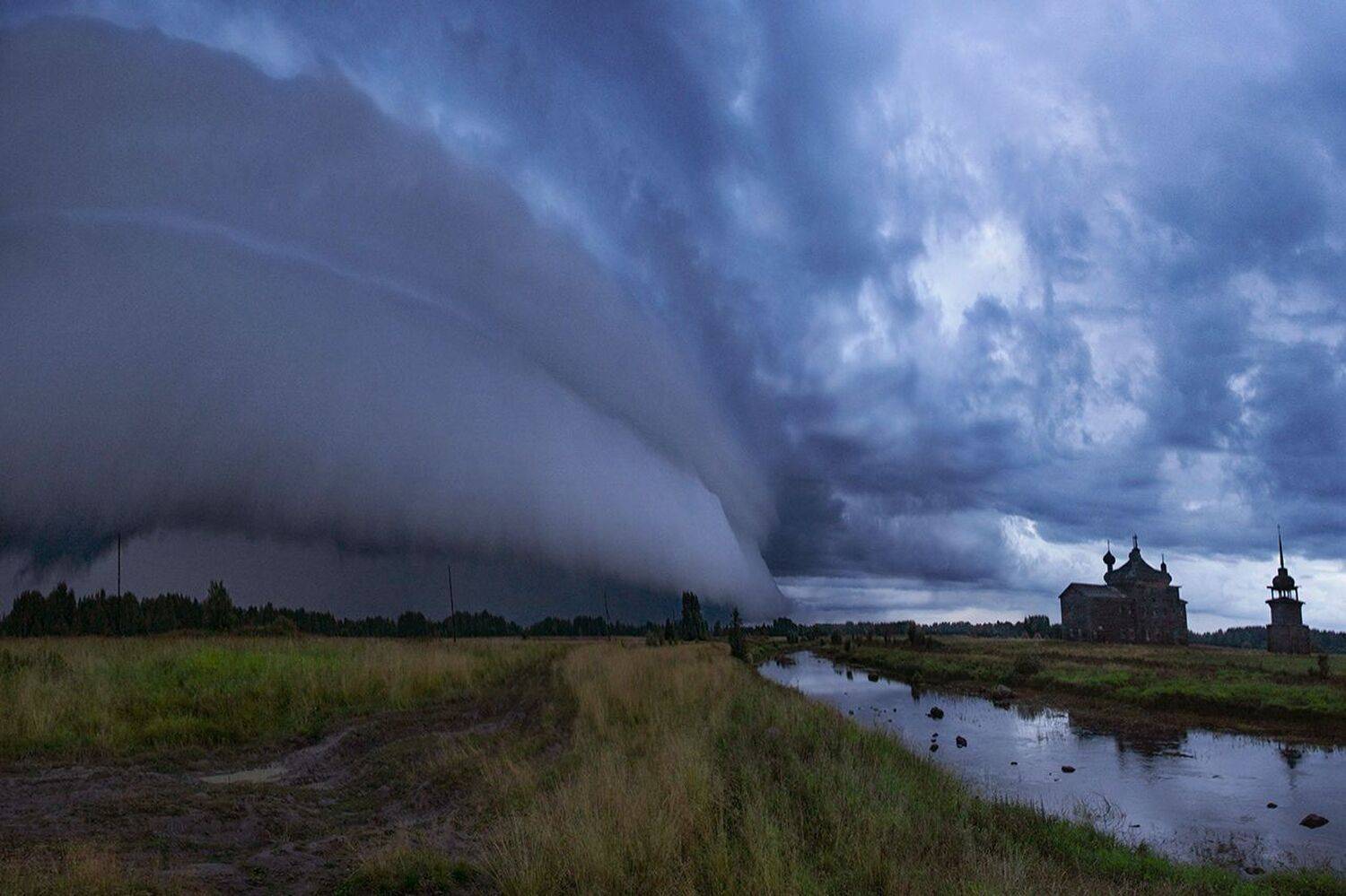 деревня, архитектура, церковь, небо, Петр Косых