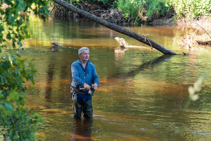 лесная река, рыбалка, мещёра, рязанская область, друзья Рыбацкими тропами по Мещере фото превью