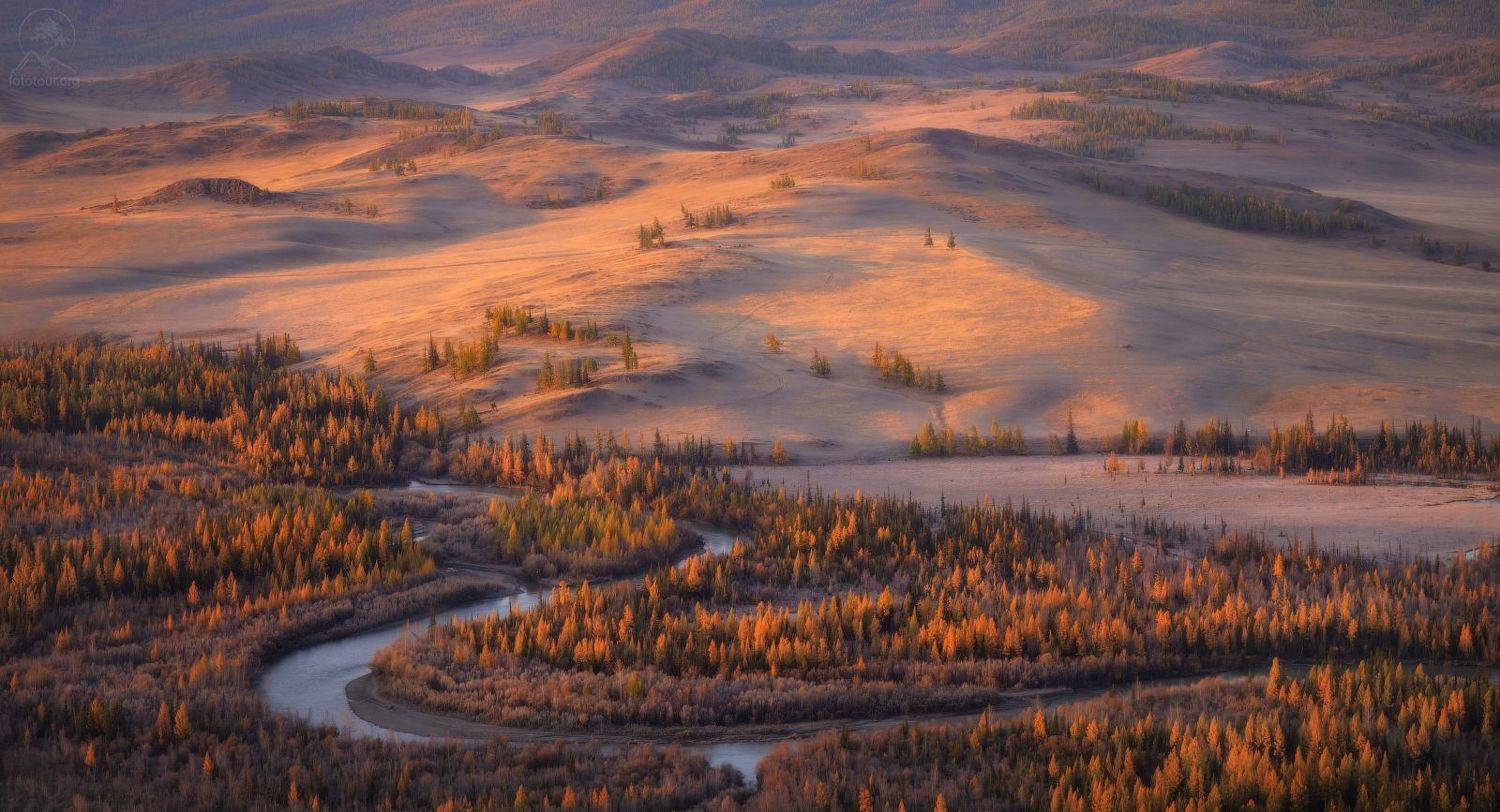 алтай, осень, река, долина, чуя, Анатолий Гордиенко