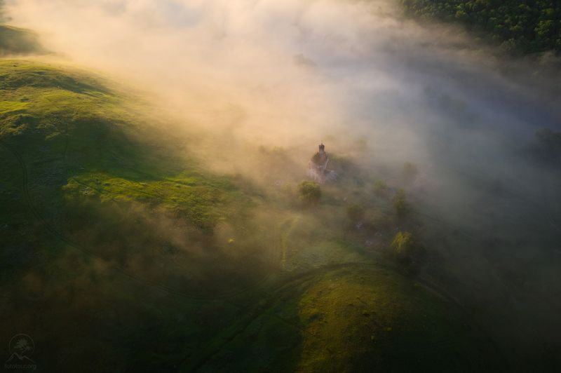 пейзаж, природа, река, утро, туман, маслово Маслово фото превью