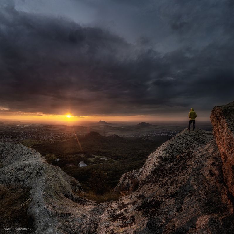 бештау, закат, кмв, кавказ, ессентуки, пятигорск, горы, орлиныескалы Орлиные скалы Бештау фото превью
