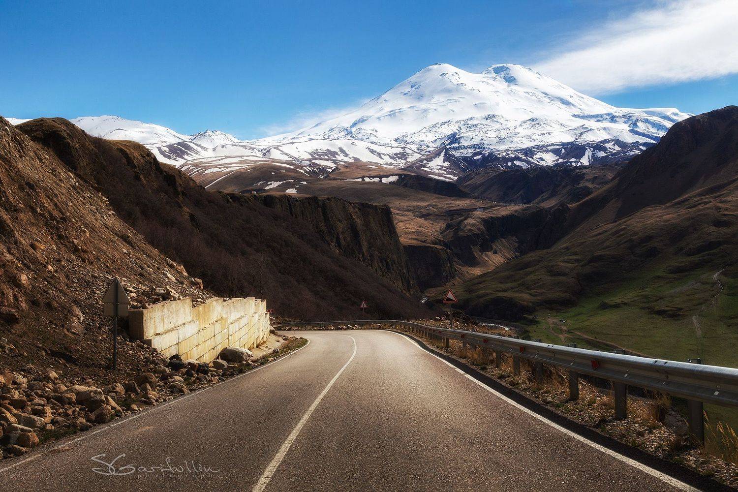 эльбрус, кавказ, джилысу, кабардинобалкария, дорога, Сергей Гарифуллин