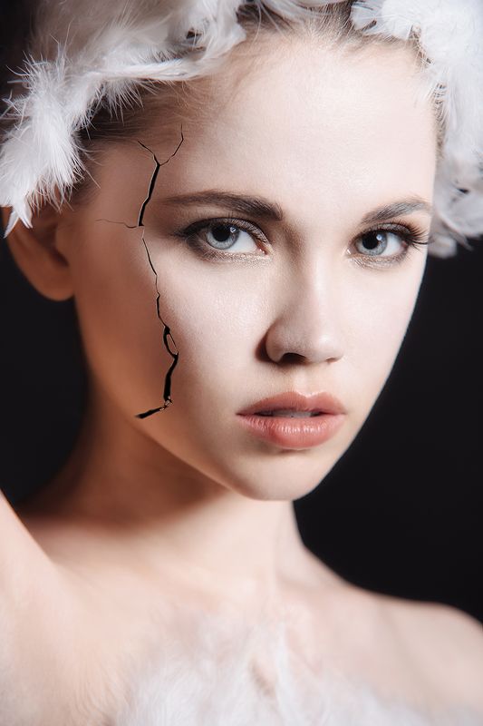 девушка, портрет, милая, cute, portrait, образ, лебедь, балерина Black swan фото превью