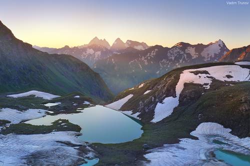 Рассвет на Зелёных озёрах