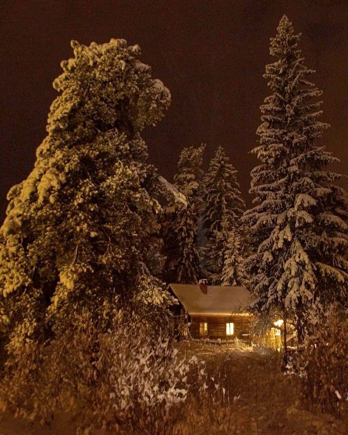 деревня, архитектура, изба, зима, Петр Косых