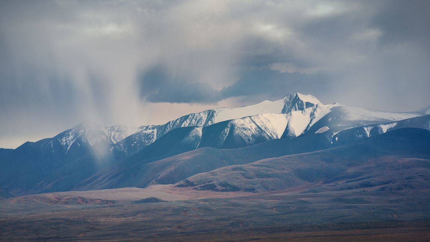 пейзаж, природа, горы, дождь, непогода, идет, льет, облака, небо, сибирь, алтай, путешествие, Дмитрий Антипов