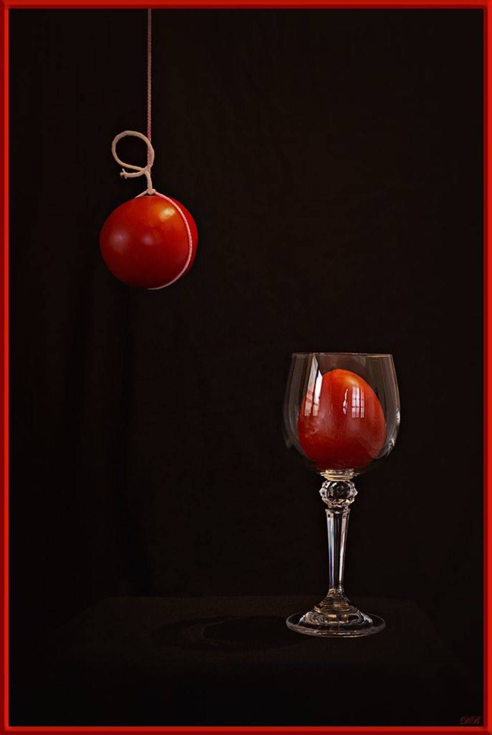 black, color, colors, concept, conceptual, digital, photography, red, still life, tomato,, Dr Didi Baev