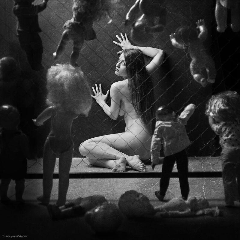 эмоция, ужас, безумие,девушка Безумие фото превью