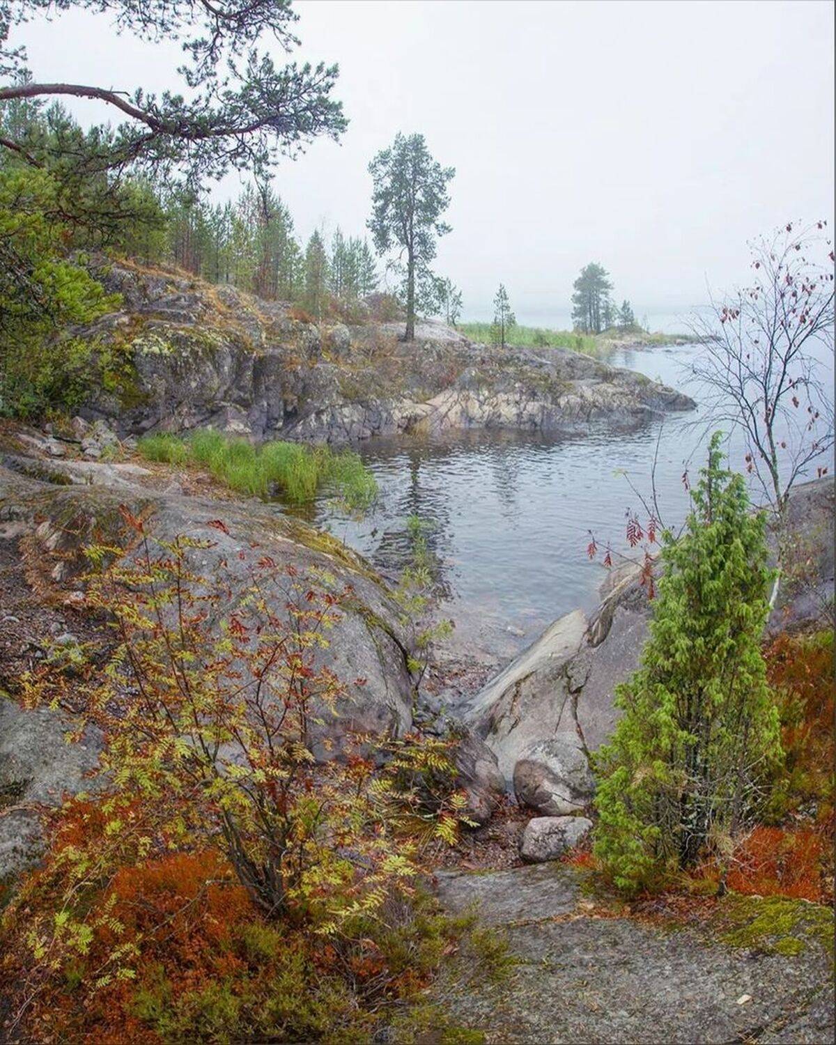 ладога, карелия, туман, шхеры, Петр Косых