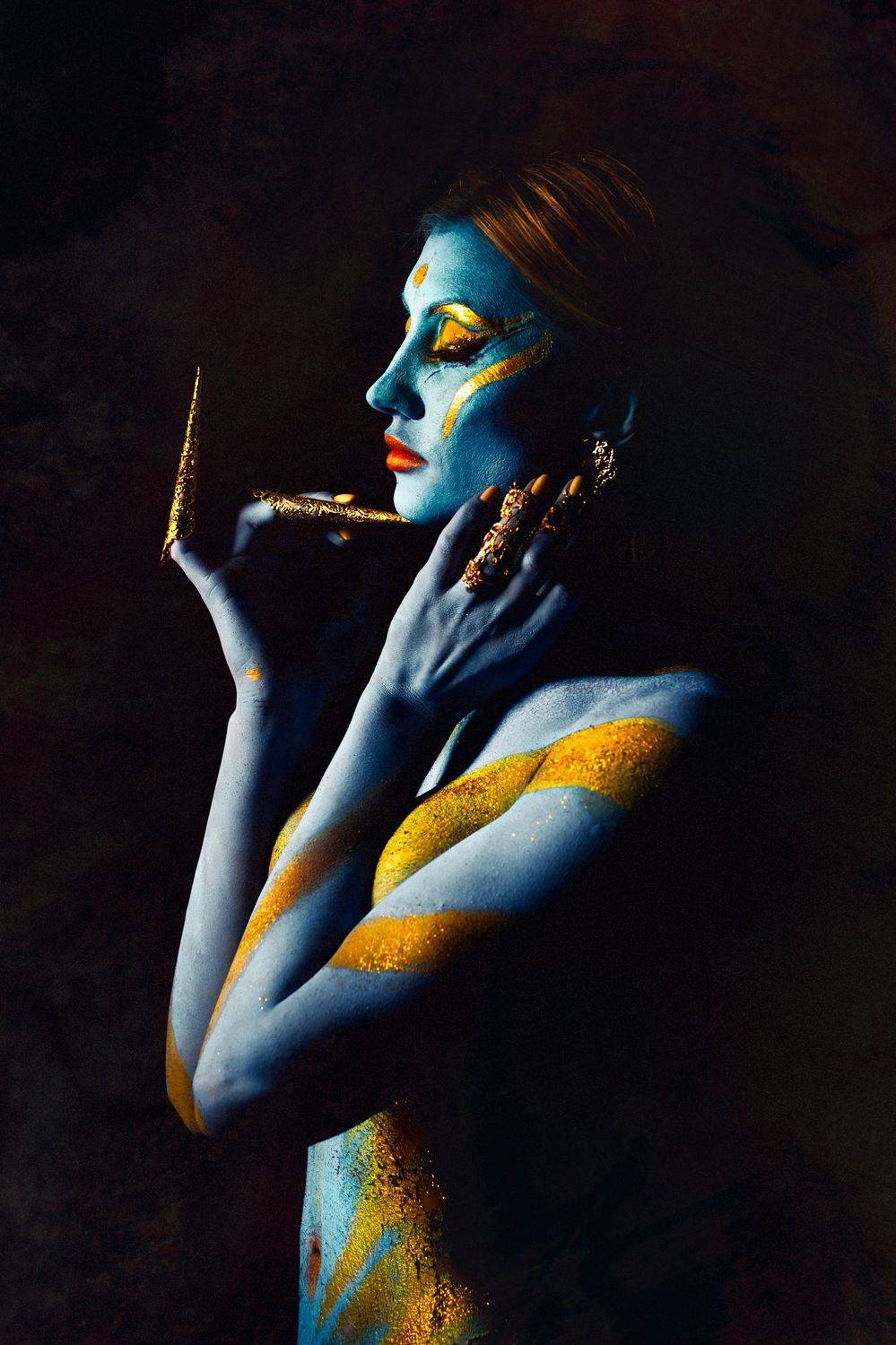 woman, portrait, conceptual, studio, bodyart, Руслан Болгов (Axe)