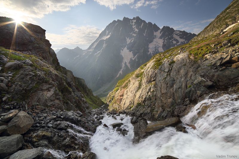 кавказ, кчр,  пшиш, аманауз На краю водопада фото превью