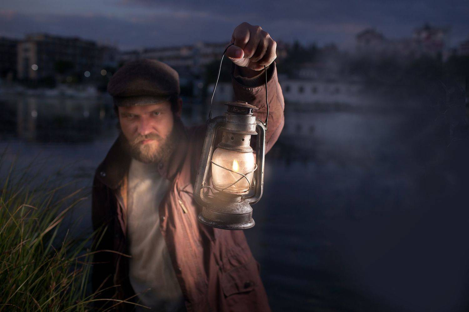 мужской портрет, винтаж, сказка, хоррор, страшное лицо, постановочная, Селезнева Ольга