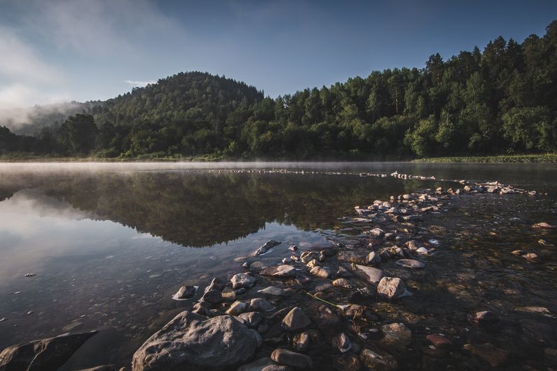Утро в горах фото превью