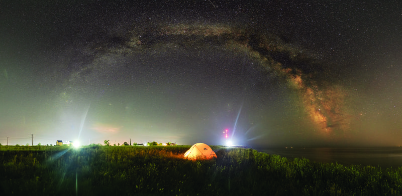 panorama, landscape, milky way, stars, arch, nightscape Под аркой Млечного Пути на мысе Аджияск фото превью