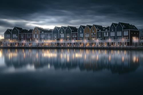 Moody evening in the Netherlands